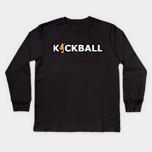 Kickball - Kickball Player Kids Long Sleeve T-Shirt